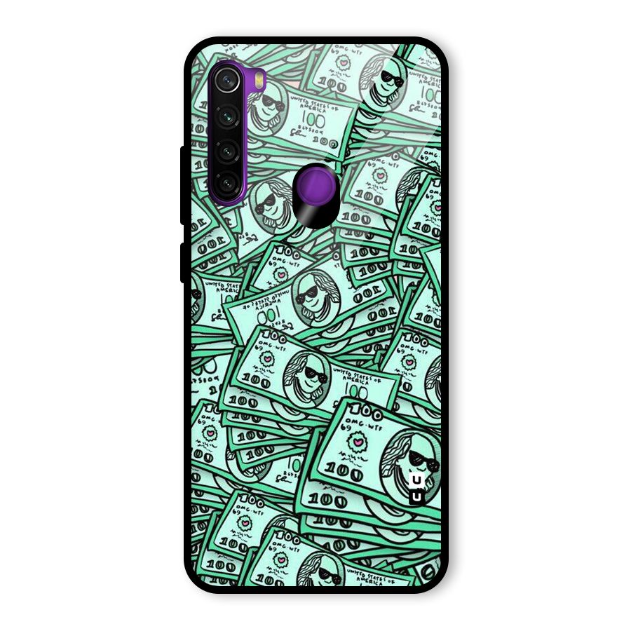 Money Swag Glass Back Case for Redmi Note 8