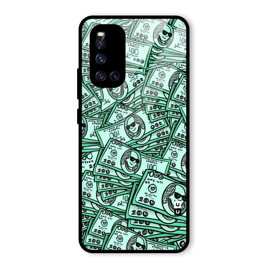 Money Swag Glass Back Case for Vivo V19