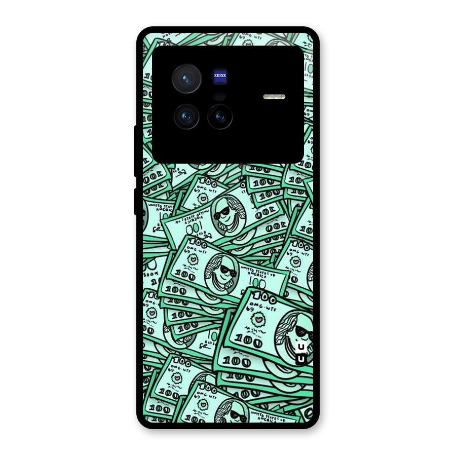 Money Swag Glass Back Case for Vivo X80