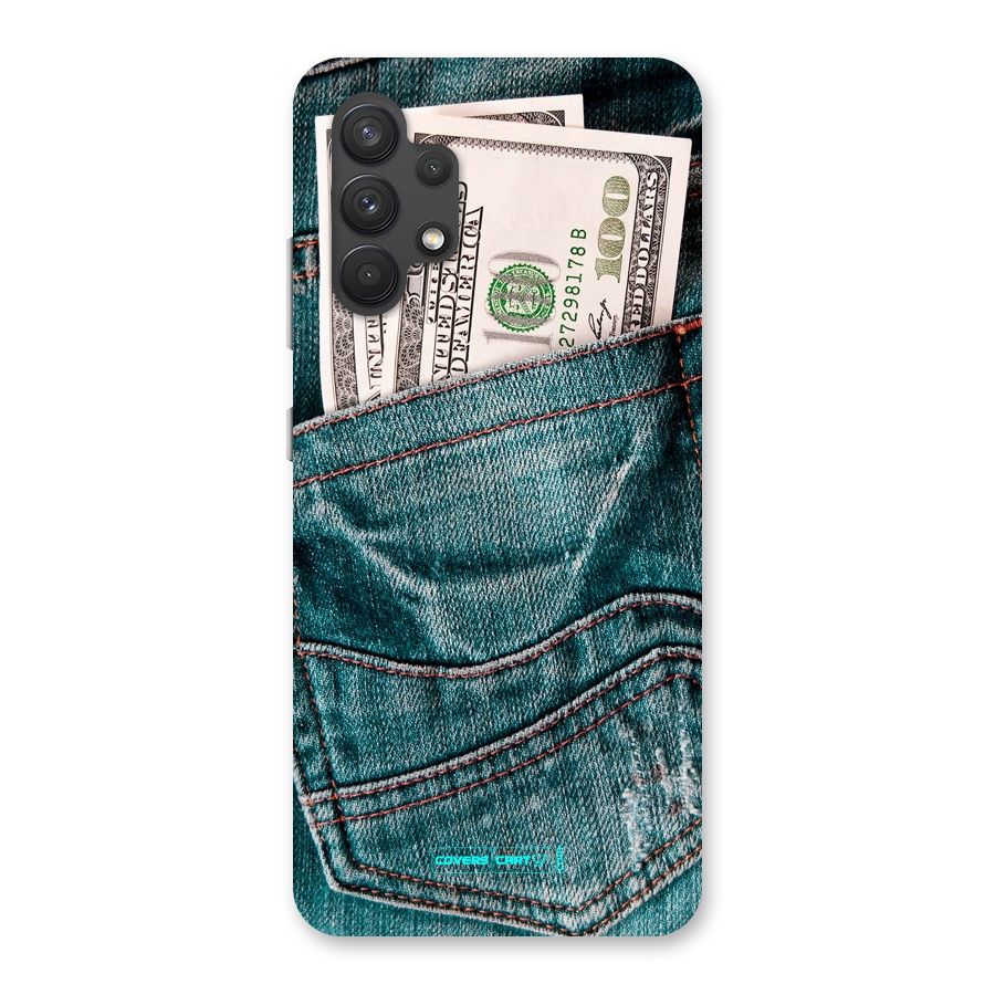 Money in Jeans Back Case for Galaxy A32