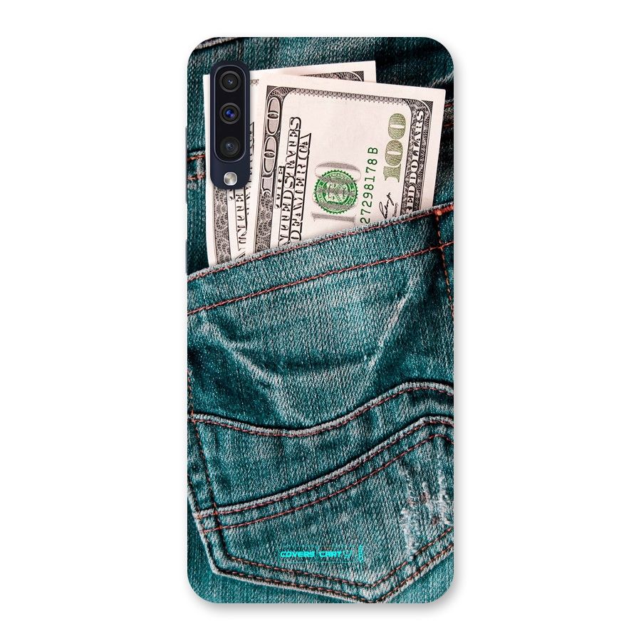Money in Jeans Back Case for Galaxy A50