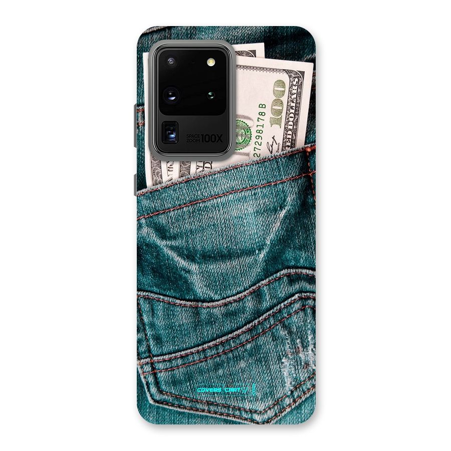 Money in Jeans Back Case for Galaxy S20 Ultra