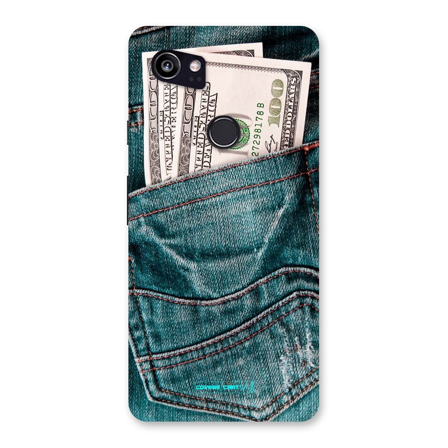 Money in Jeans Back Case for Google Pixel 2 XL