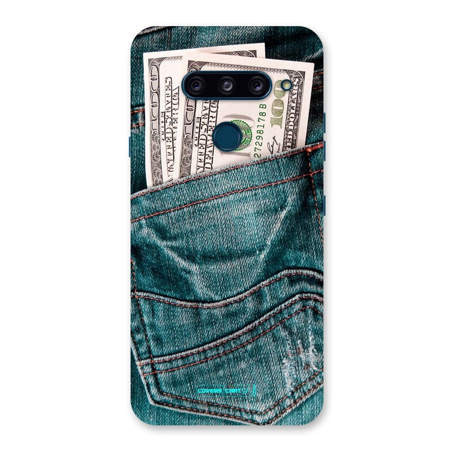 Money in Jeans Back Case for LG  V40 ThinQ