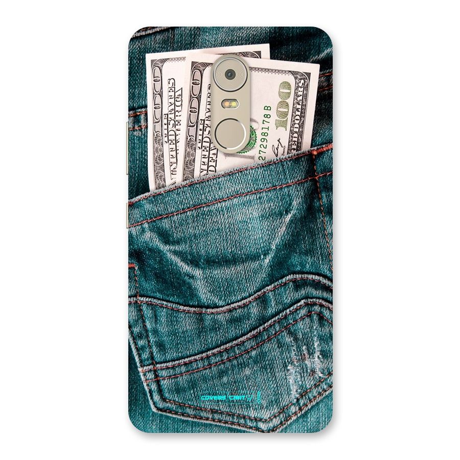 Money in Jeans Back Case for Lenovo K6 Note