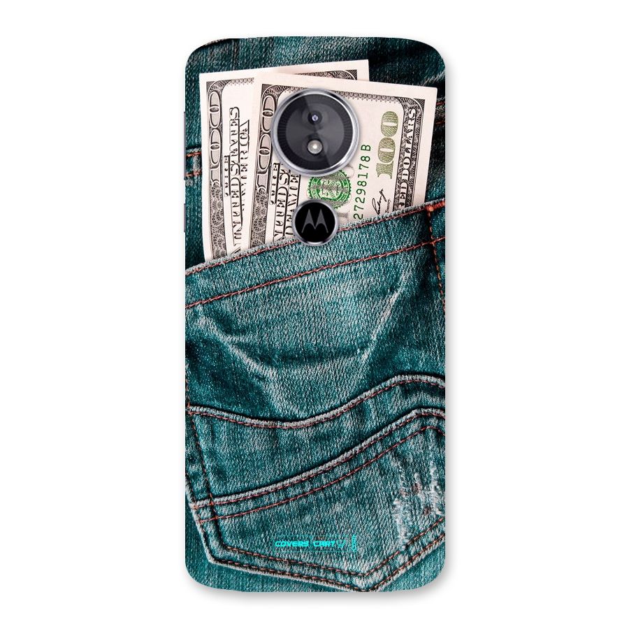 Money in Jeans Back Case for Moto E5