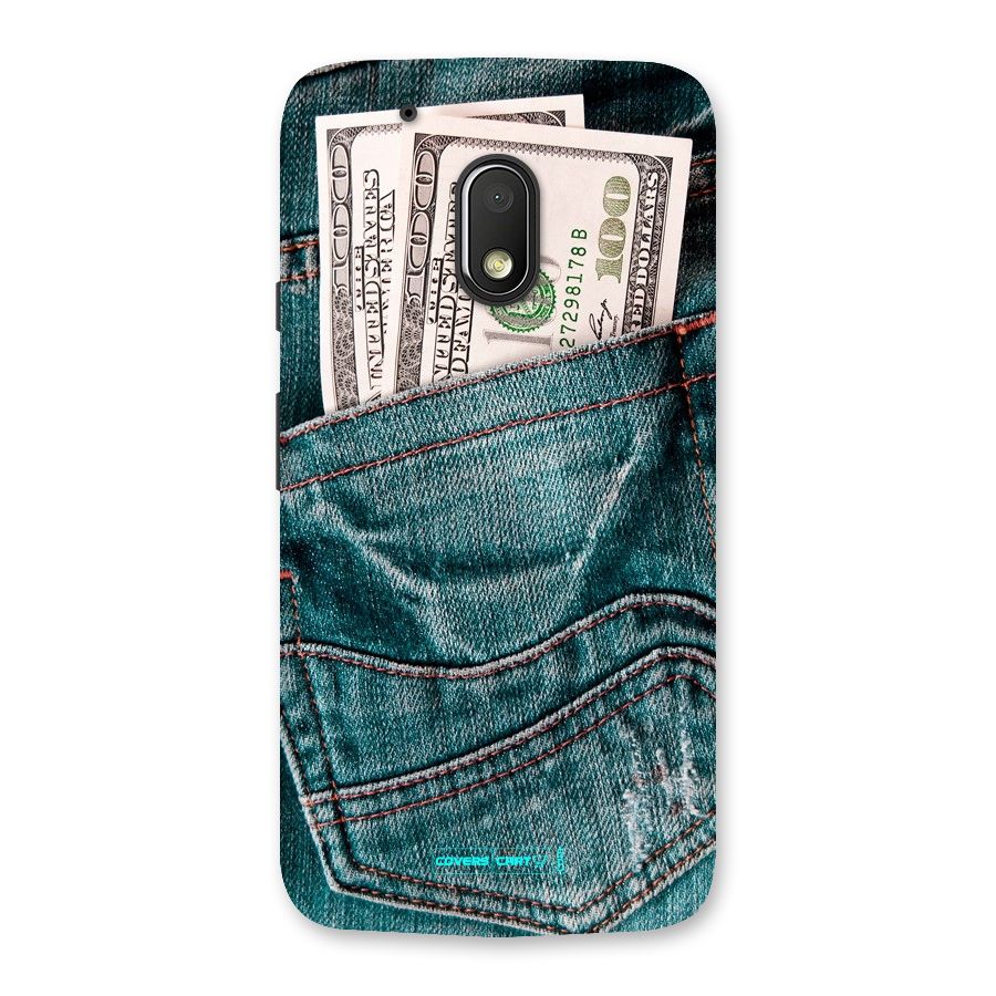 Money in Jeans Back Case for Moto G4 Play