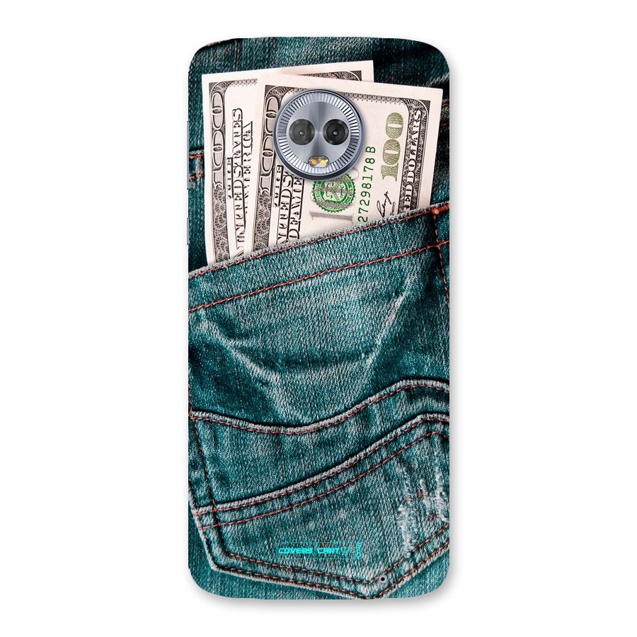 Money in Jeans Back Case for Moto G6 Plus