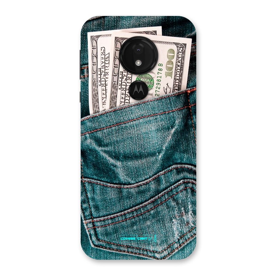 Money in Jeans Back Case for Moto G7 Power