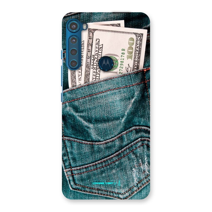 Money in Jeans Back Case for Motorola One Fusion Plus