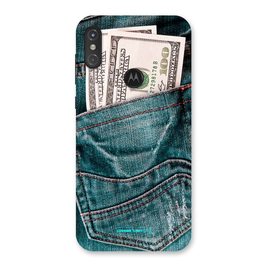 Money in Jeans Back Case for Motorola One Power