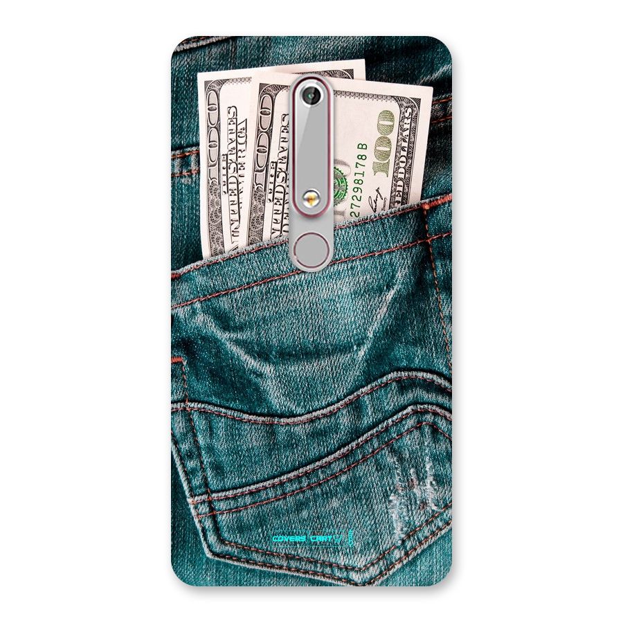 Money in Jeans Back Case for Nokia 6.1