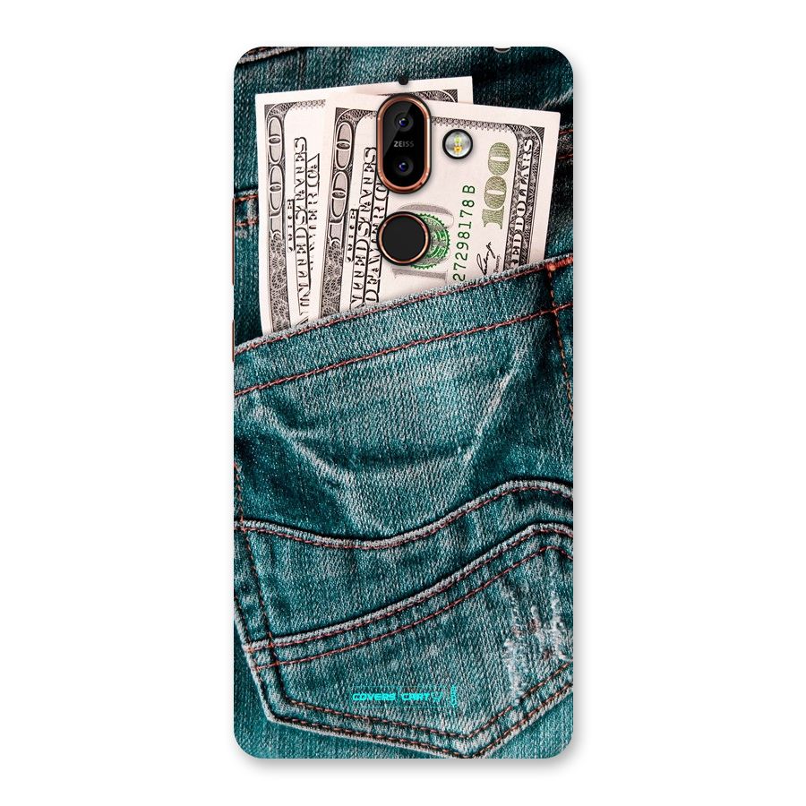 Money in Jeans Back Case for Nokia 7 Plus
