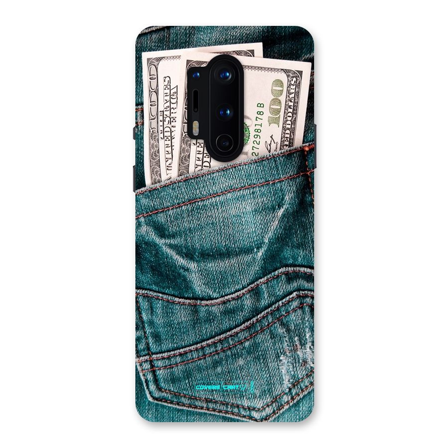 Money in Jeans Back Case for OnePlus 8 Pro