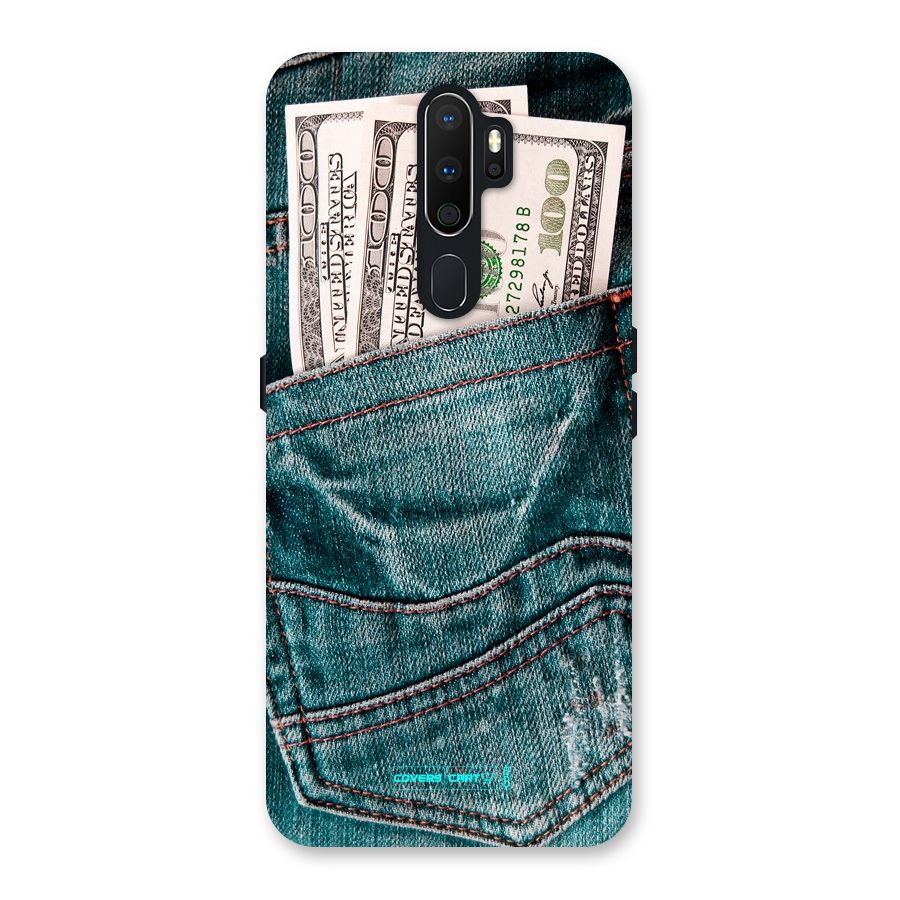 Money in Jeans Back Case for Oppo A5 (2020)