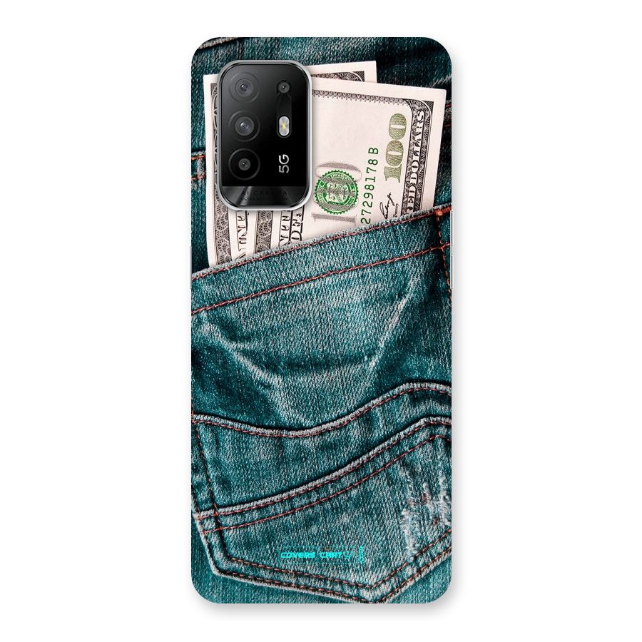 Money in Jeans Back Case for Oppo F19 Pro Plus 5G