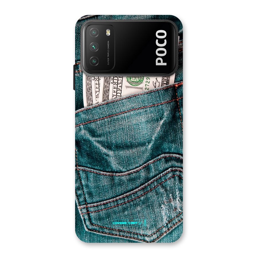 Money in Jeans Back Case for Poco M3