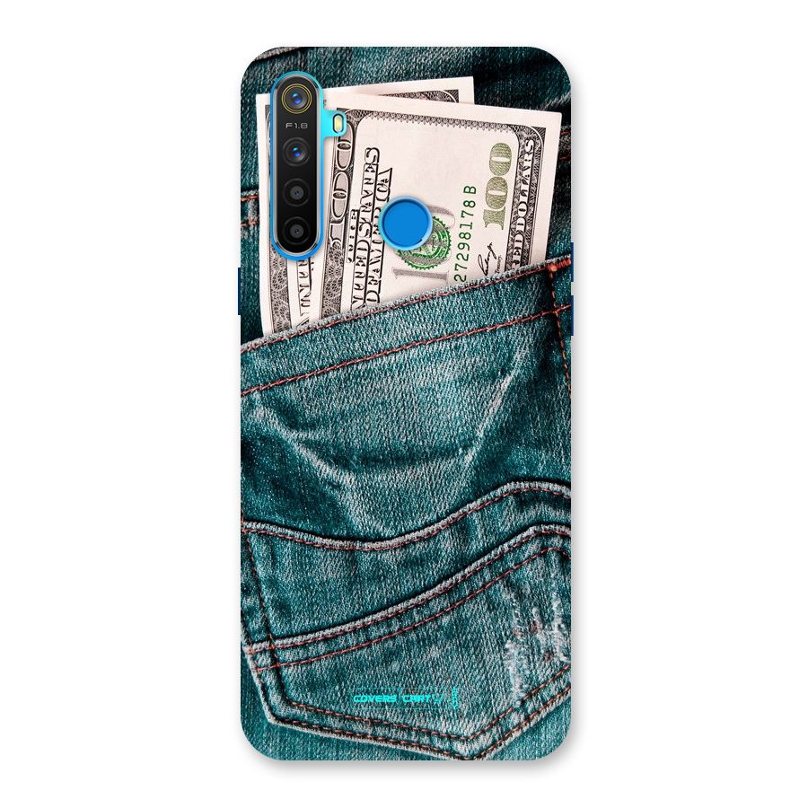 Money in Jeans Back Case for Realme 5