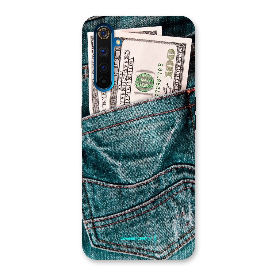 Money in Jeans Back Case for Realme 6 Pro