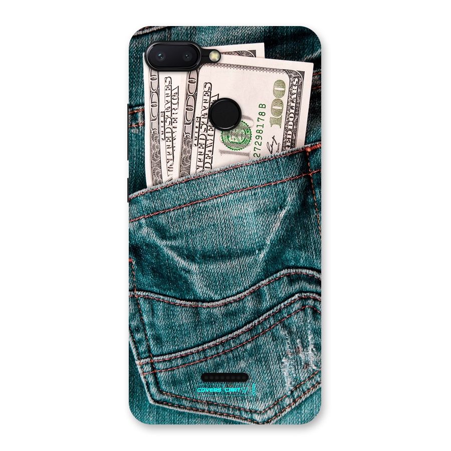 Money in Jeans Back Case for Redmi 6