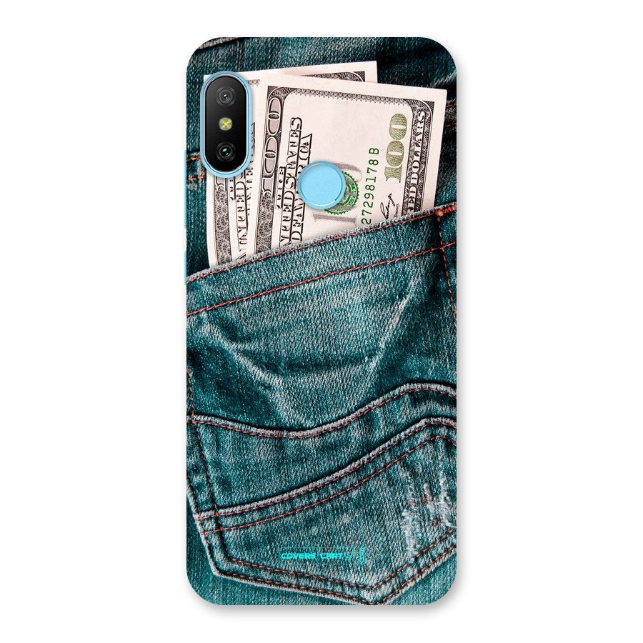 Money in Jeans Back Case for Redmi 6 Pro