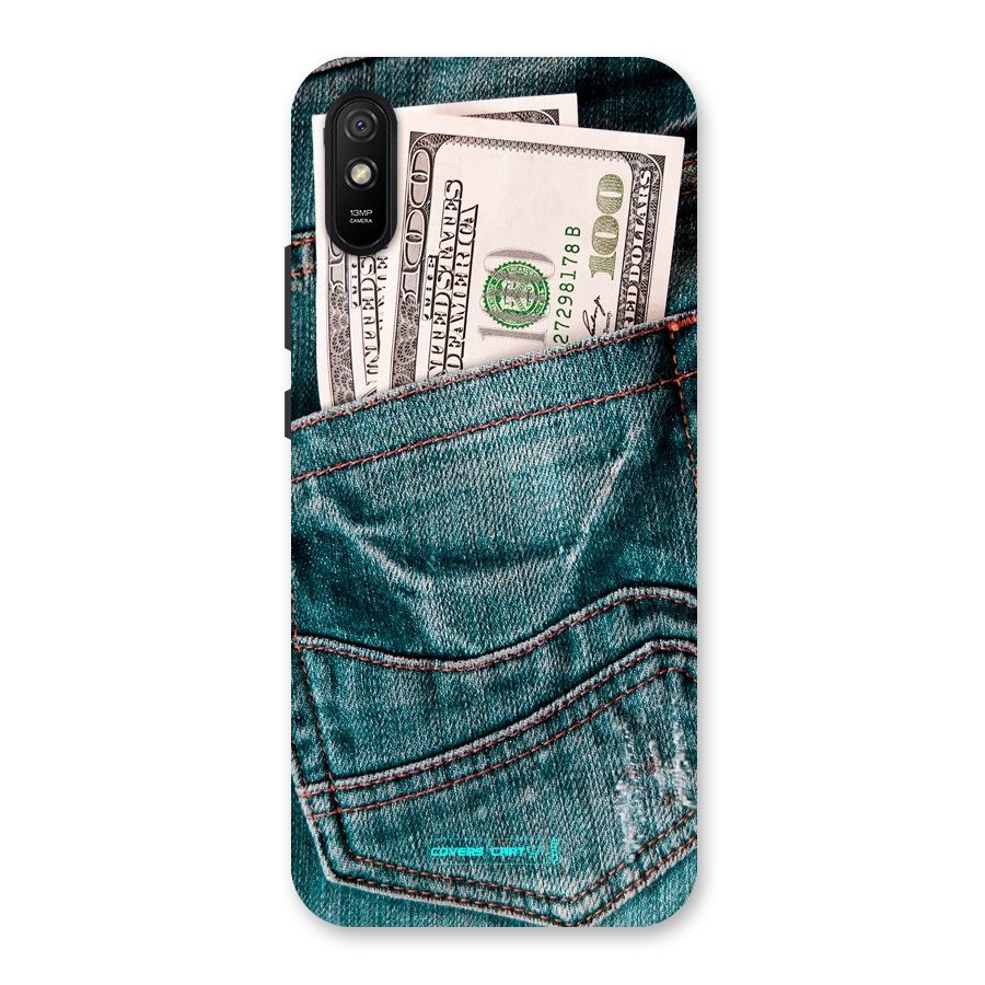 Money in Jeans Back Case for Redmi 9A