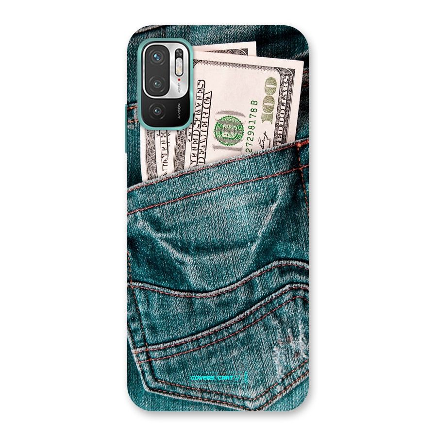 Money in Jeans Back Case for Redmi Note 10T 5G