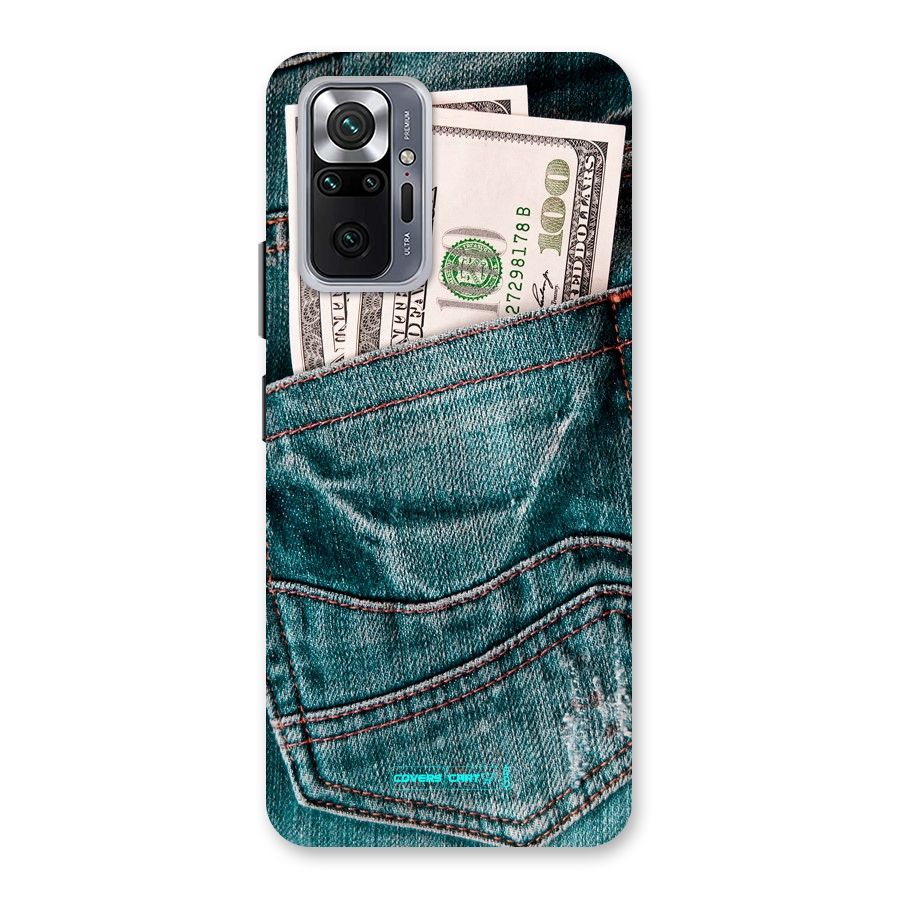 Money in Jeans Back Case for Redmi Note 10 Pro Max
