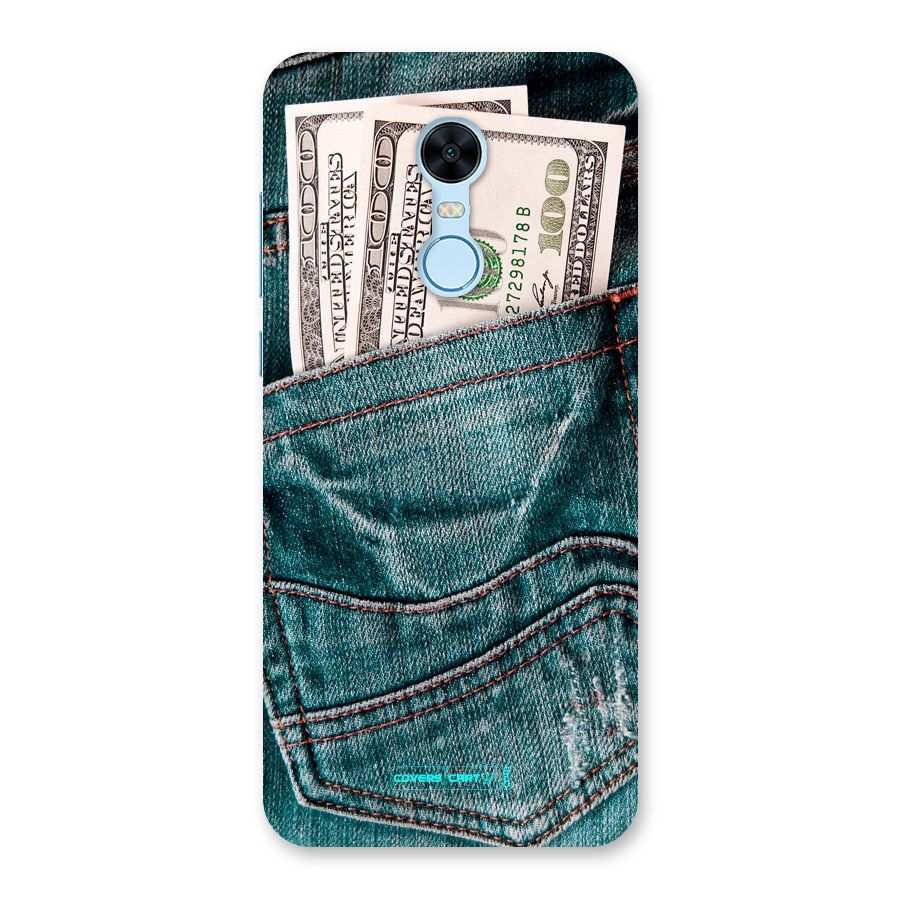 Money in Jeans Back Case for Redmi Note 5