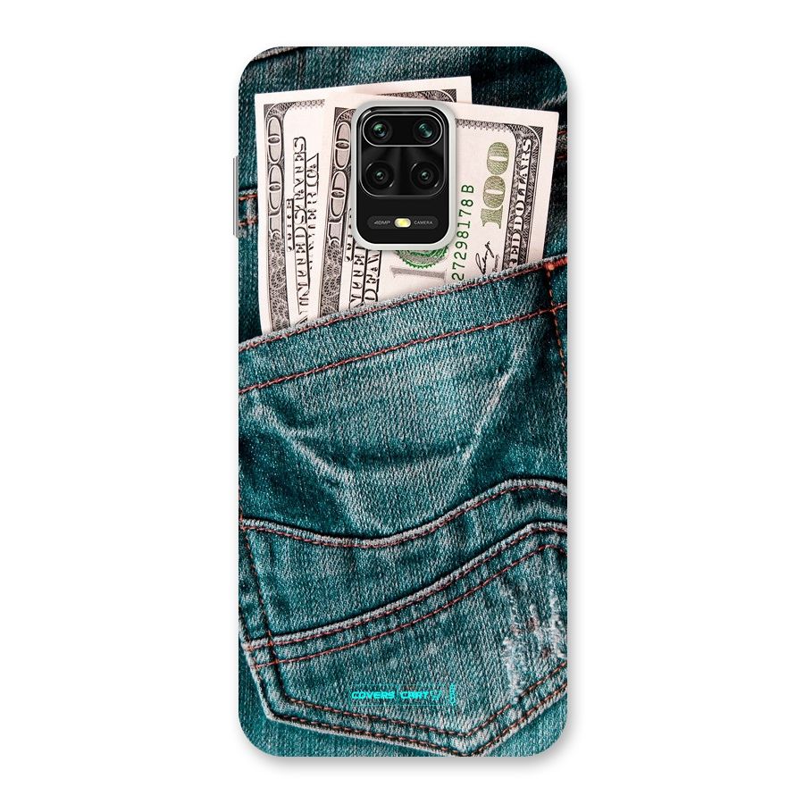 Money in Jeans Back Case for Redmi Note 9 Pro