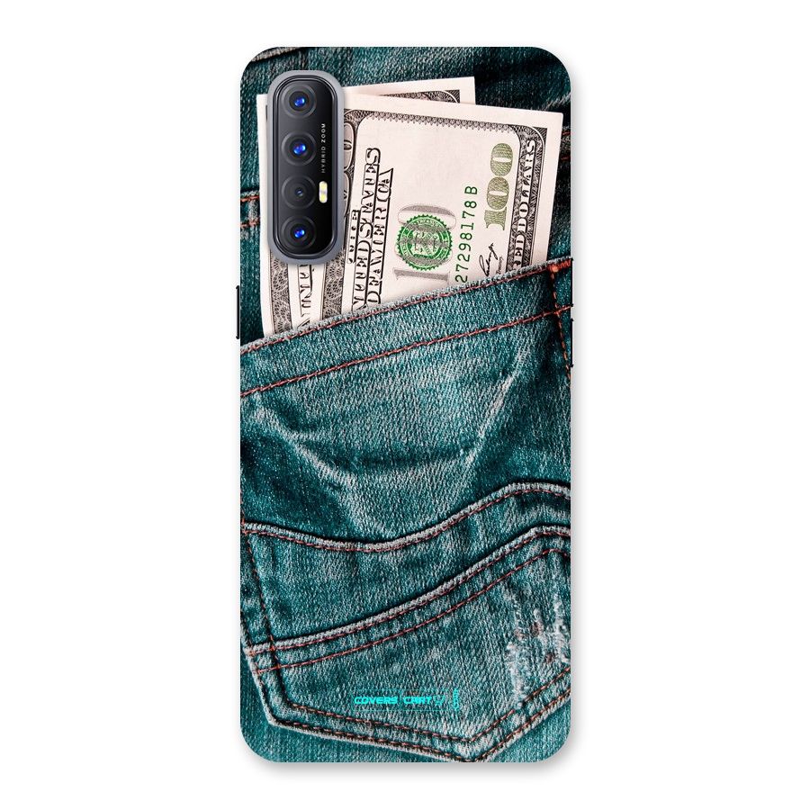 Money in Jeans Back Case for Reno3 Pro