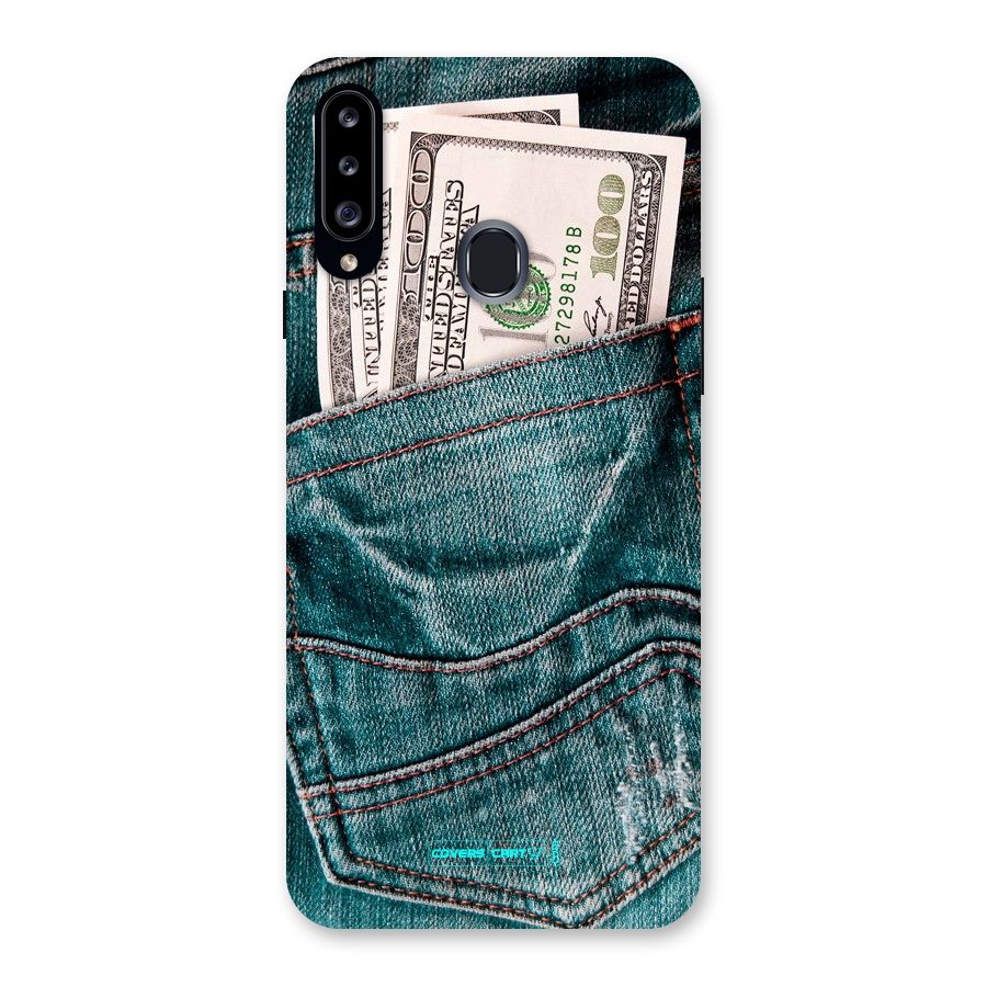 Money in Jeans Back Case for Samsung Galaxy A20s
