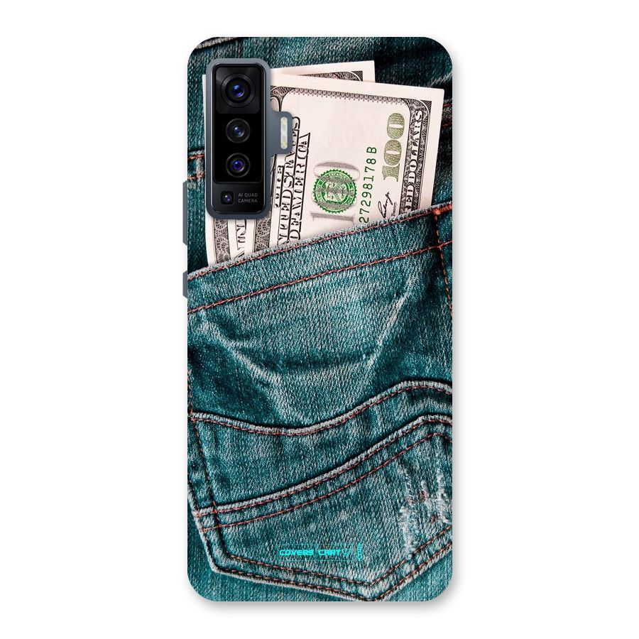 Money in Jeans Back Case for Vivo X50