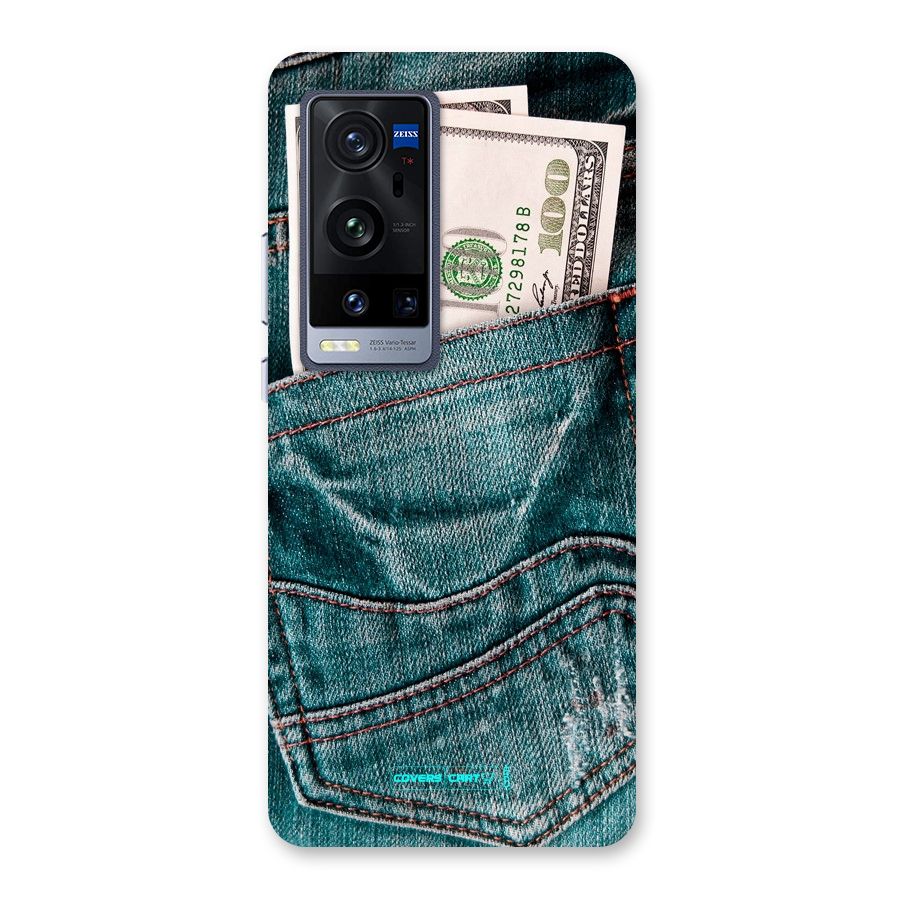 Money in Jeans Back Case for Vivo X60 Pro Plus