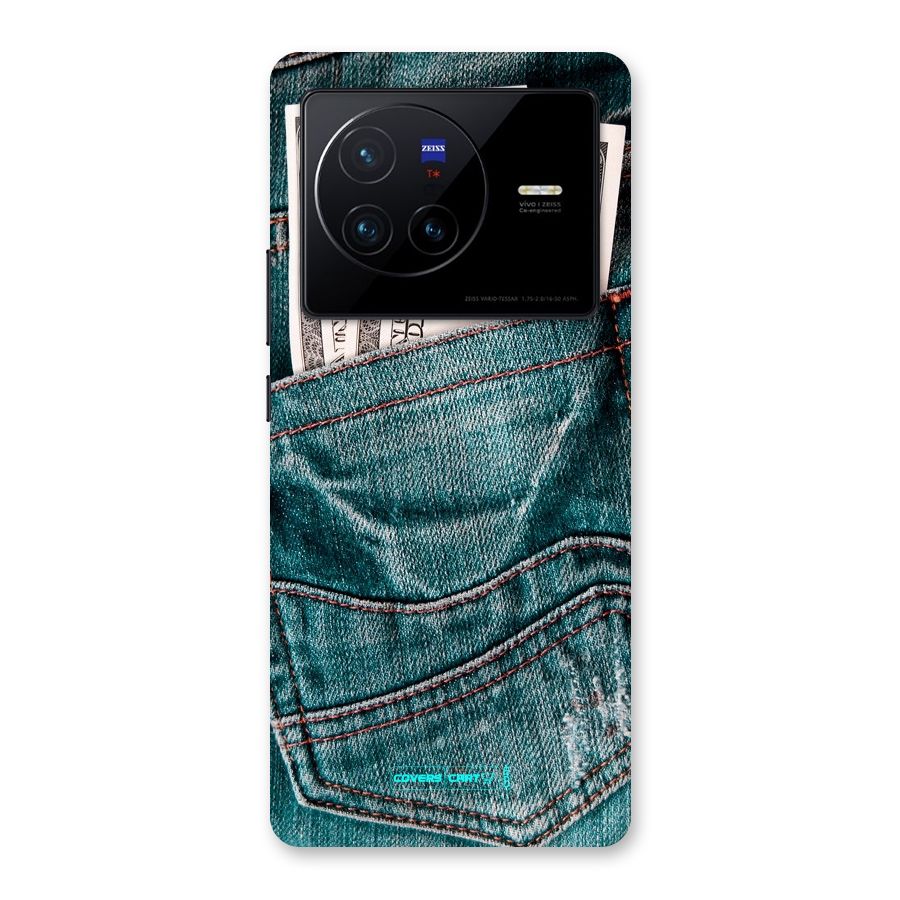 Money in Jeans Back Case for Vivo X80