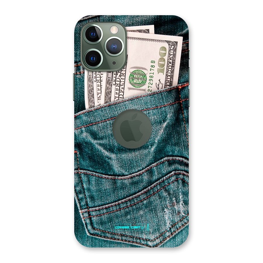 Money in Jeans Back Case for iPhone 11 Pro Logo  Cut
