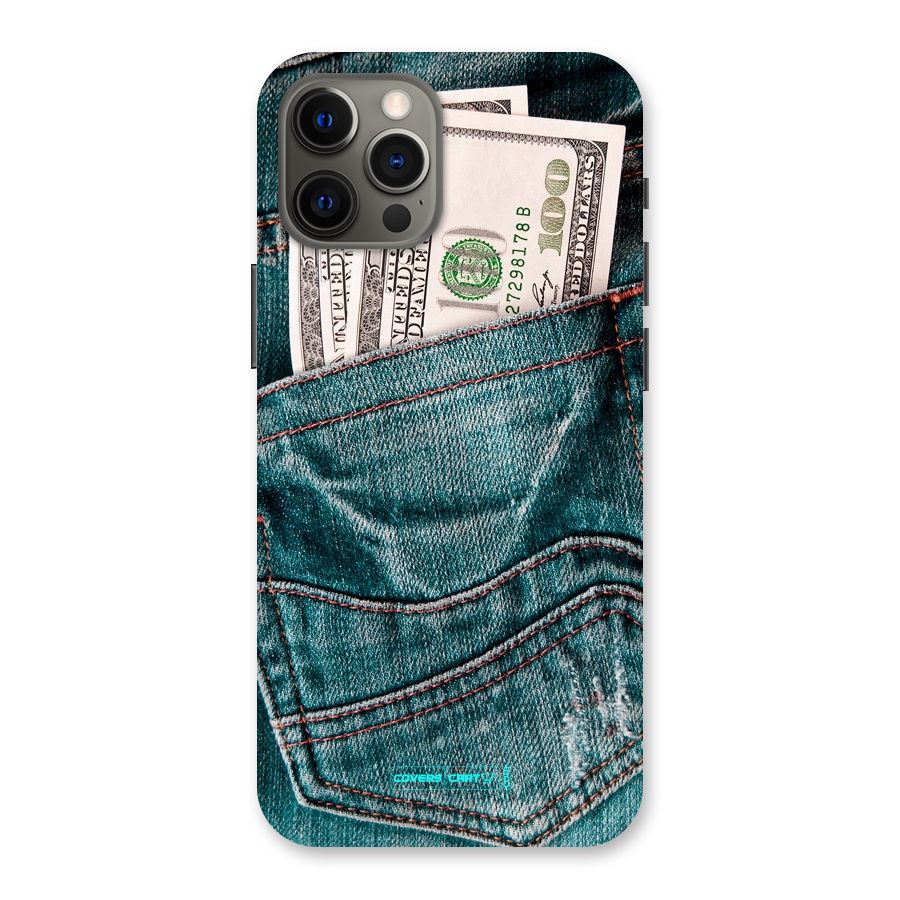 Money in Jeans Back Case for iPhone 12 Pro Max