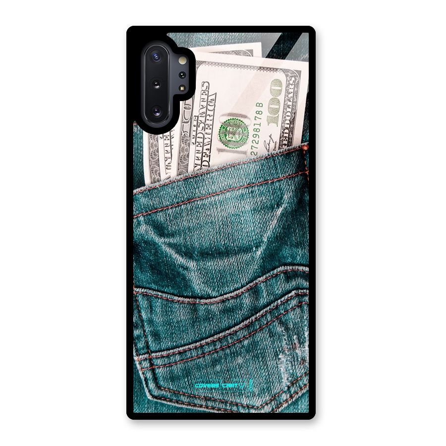 Money in Jeans Glass Back Case for Galaxy Note 10 Plus