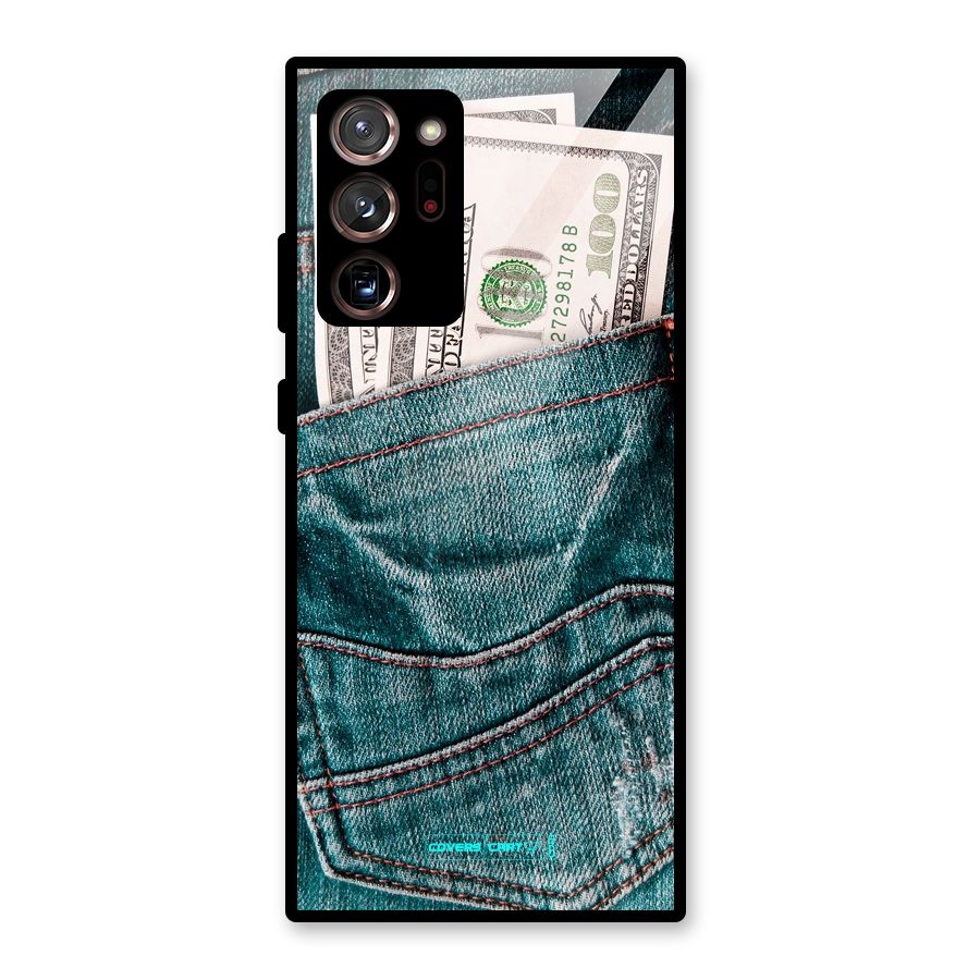 Money in Jeans Glass Back Case for Galaxy Note 20 Ultra