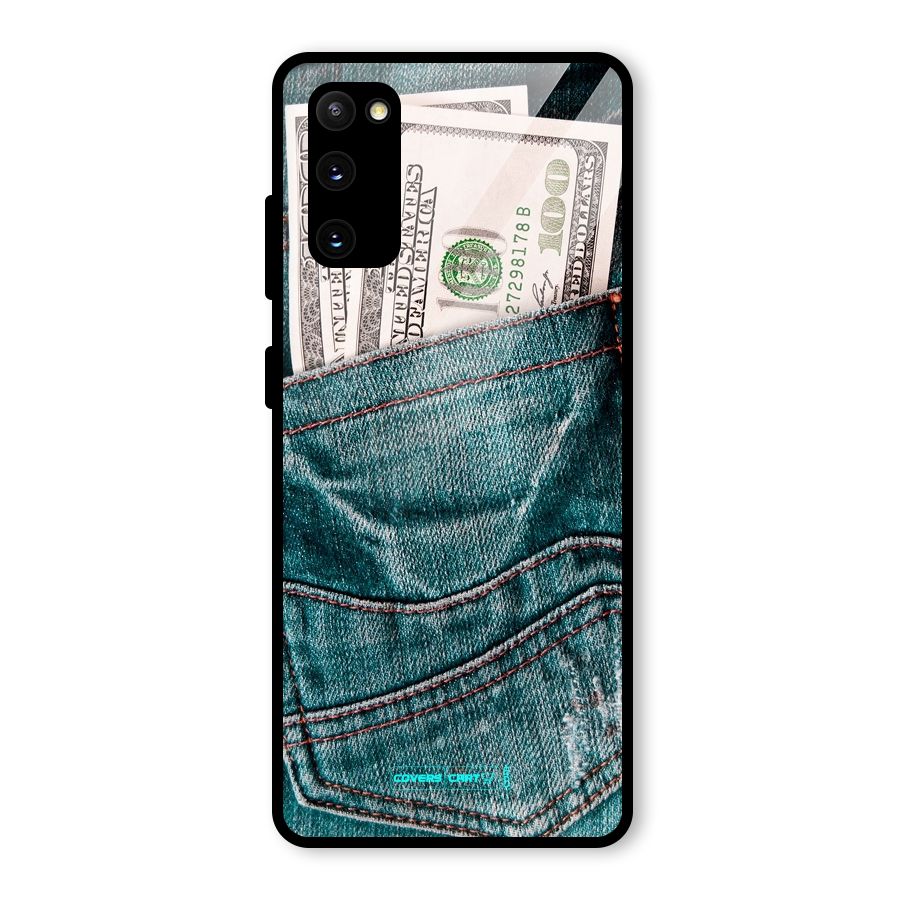 Money in Jeans Glass Back Case for Galaxy S20 FE 5G