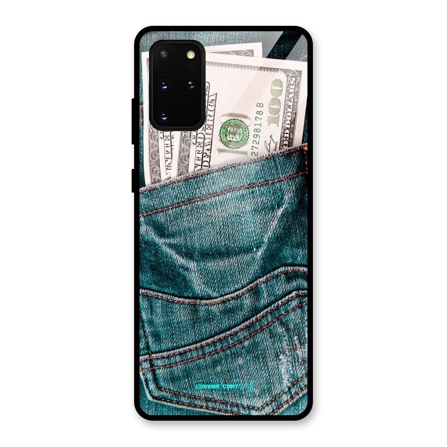Money in Jeans Glass Back Case for Galaxy S20 Plus
