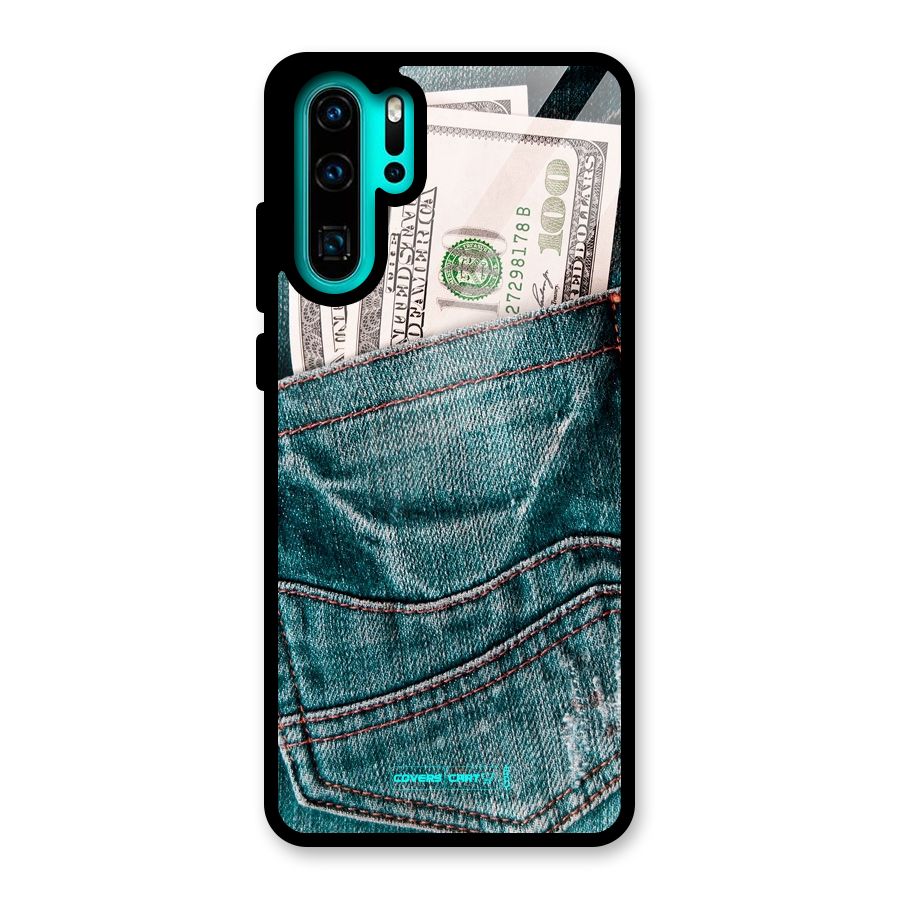 Money in Jeans Glass Back Case for Huawei P30 Pro