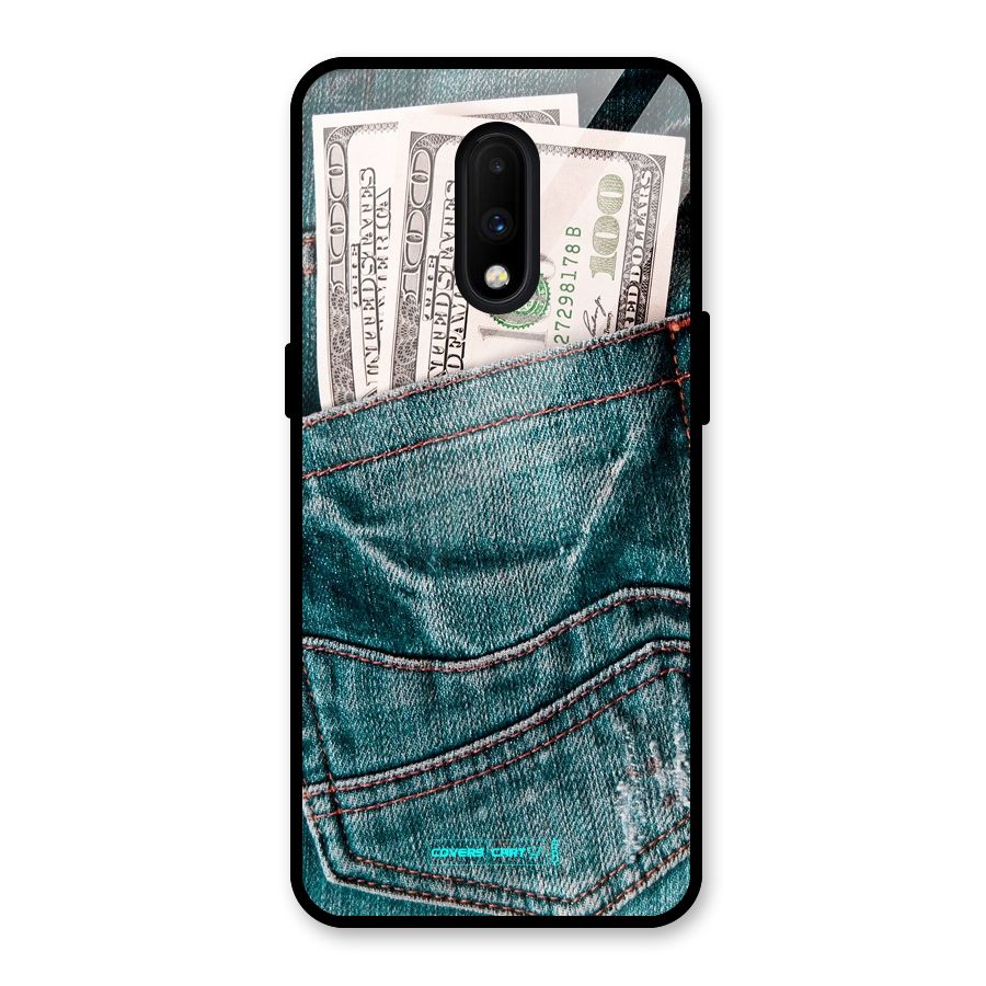 Money in Jeans Glass Back Case for OnePlus 7