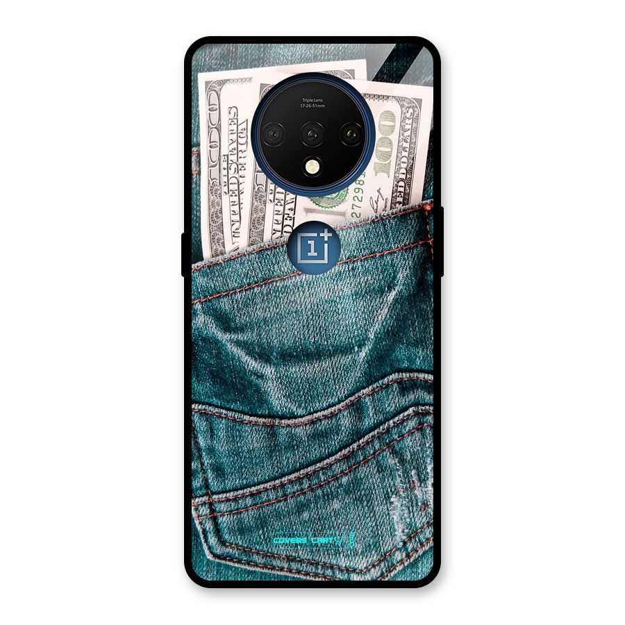 Money in Jeans Glass Back Case for OnePlus 7T