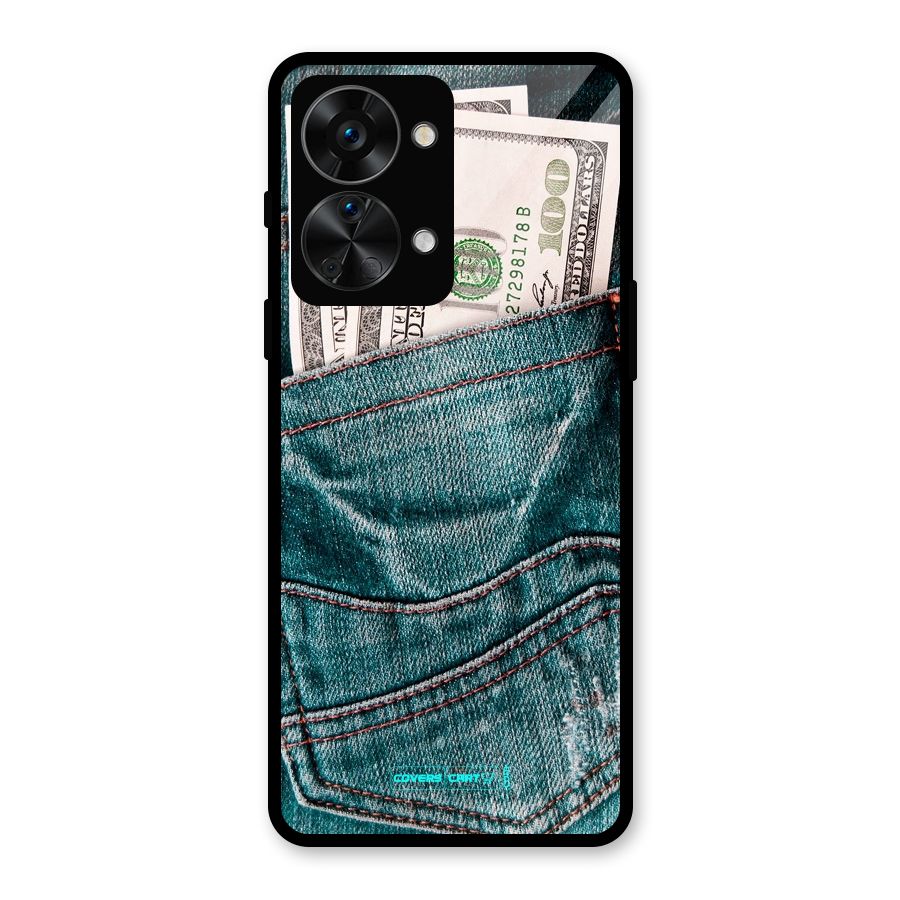 Money in Jeans Glass Back Case for OnePlus Nord 2T
