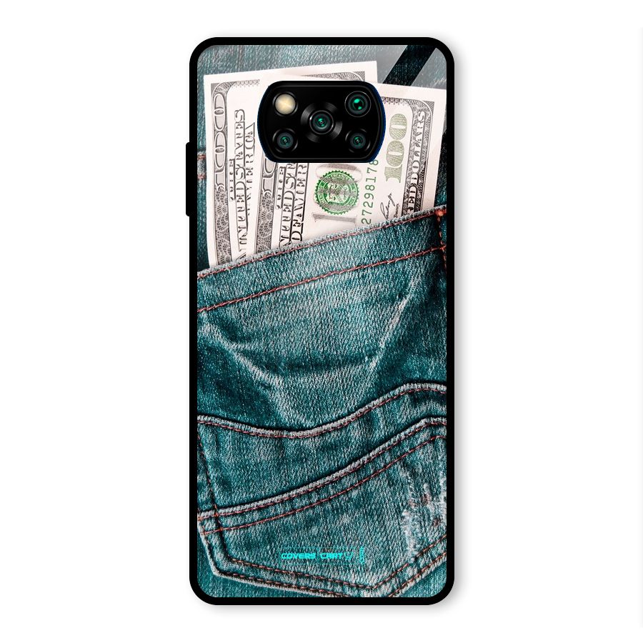 Money in Jeans Glass Back Case for Poco X3 Pro