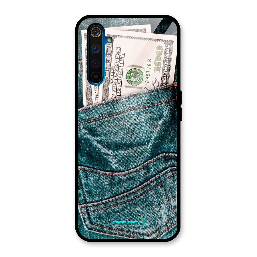 Money in Jeans Glass Back Case for Realme 6 Pro