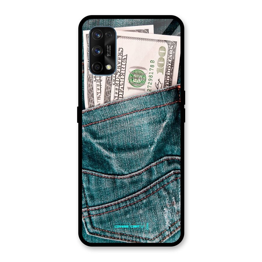 Money in Jeans Glass Back Case for Realme 7 Pro