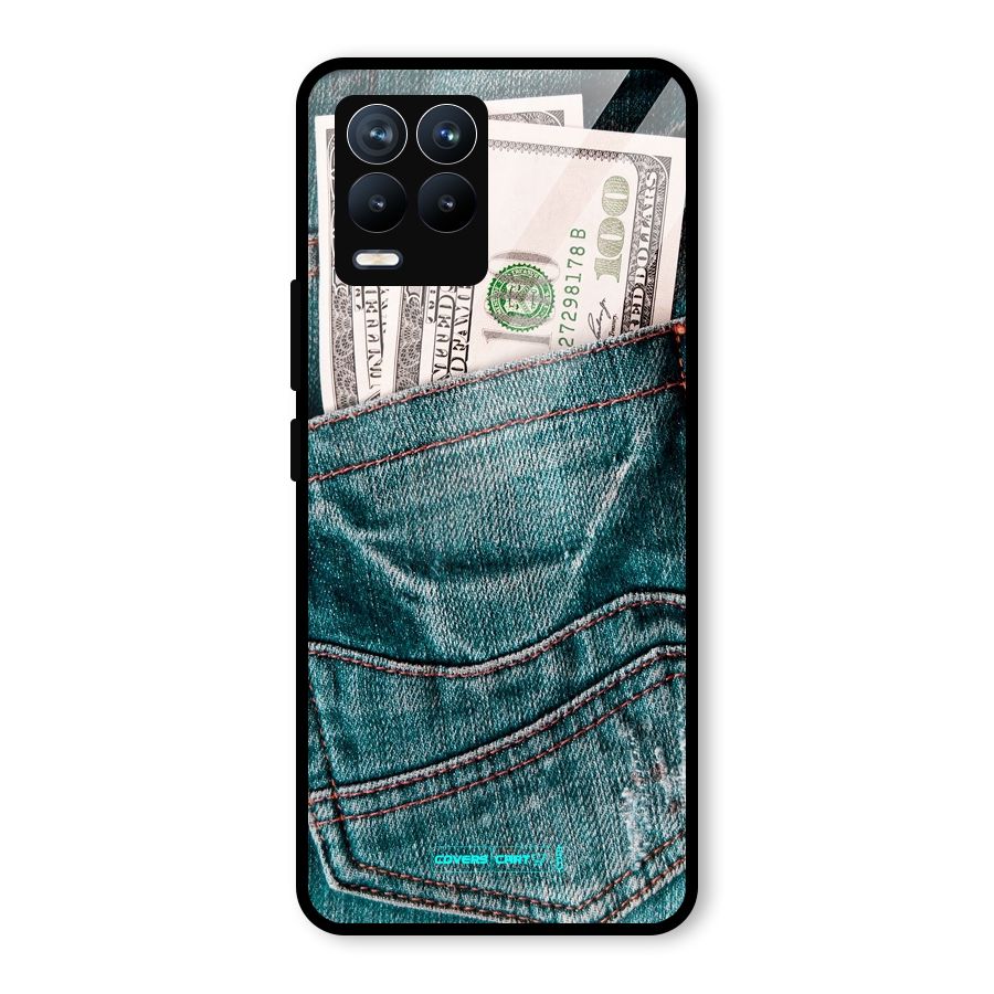 Money in Jeans Glass Back Case for Realme 8 Pro