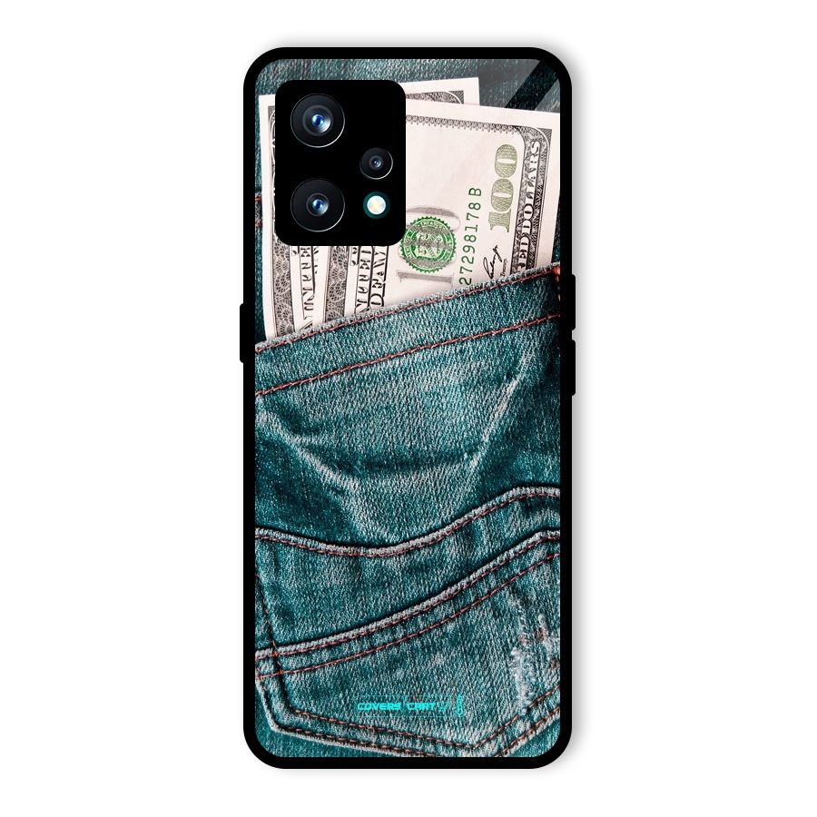 Money in Jeans Glass Back Case for Realme 9 Pro Plus 5G